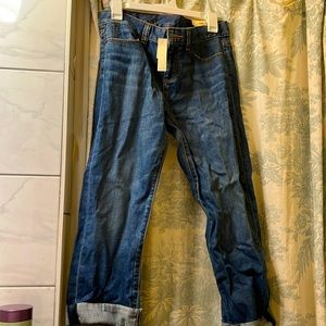 Talbots relaxed boyfriend jeans size 8P/29. NWT